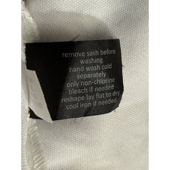 Elegant Floral Burnout Dress W/Tie Size 22 3X Spring Summer Wedding Plus Size - Picture 7 of 7